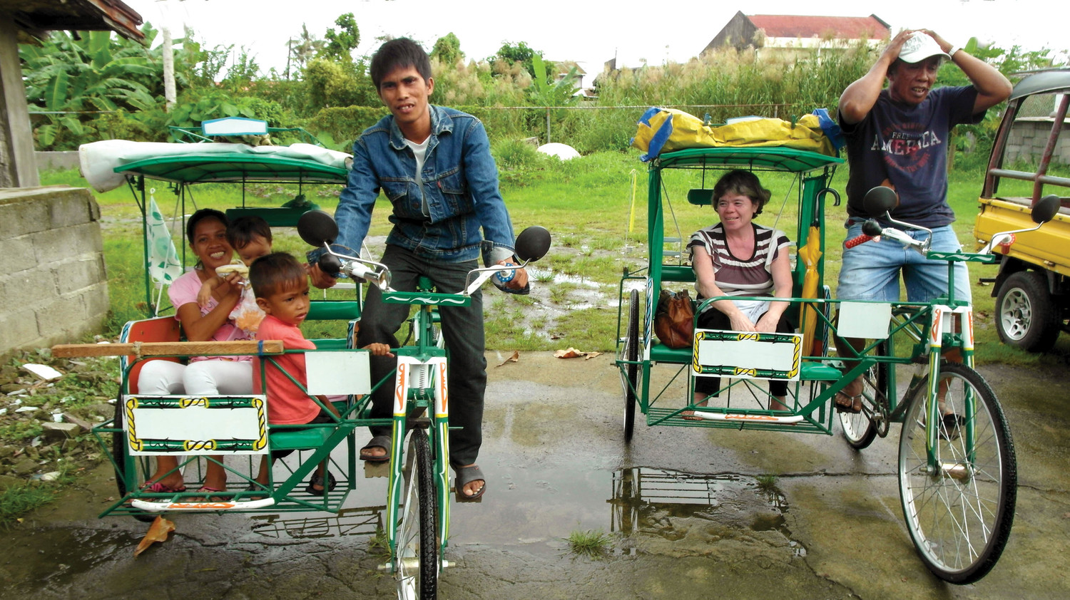 Pedaling To Church